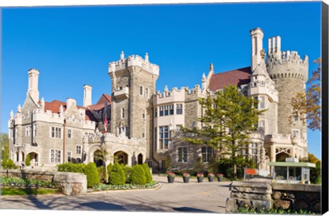 Framed Facade of Casa Loma, Toronto, Ontario, Canada Print