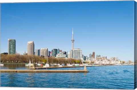 Framed City skyline at the waterfront, Toronto, Ontario, Canada 2013 Print