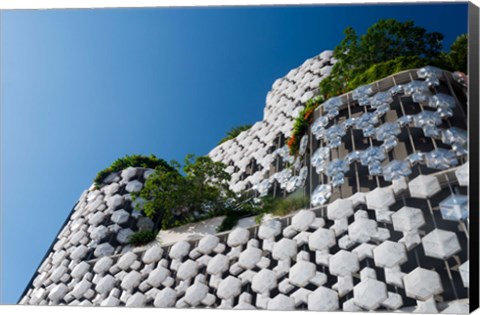 Framed Low angle view of a shopping mall, Bugis Junction, Bugis, Singapore Print