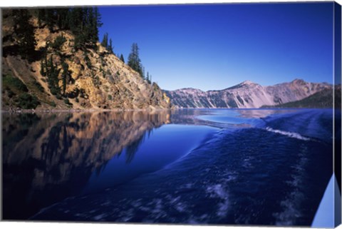 Framed Morning light at Eagle Point, Crater Lake National Park, Oregon, USA Print