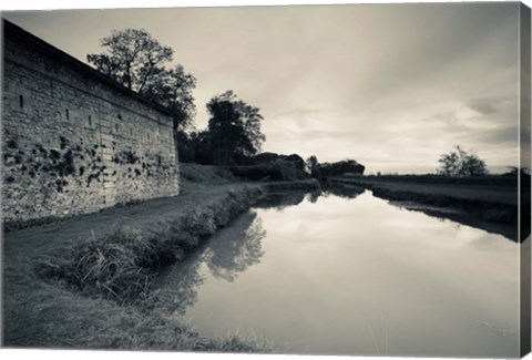 Framed Ruins of River Fort designed by Vauban in 1689, Fort Medoc, Haute-Medoc Area, Gironde, Aquitaine, France Print