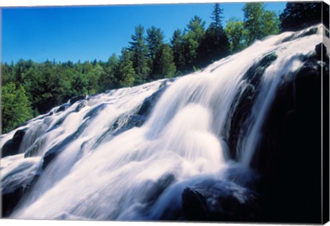 Framed Low angle view of the Bond Falls, Ontonagon County, Michigan, USA Print