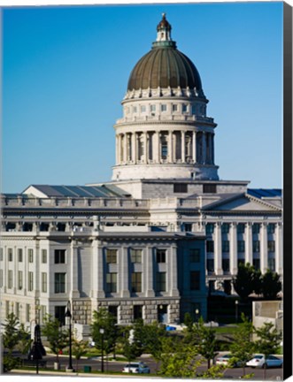 Framed Utah State Capitol Building, Salt Lake City, Utah, USA Print