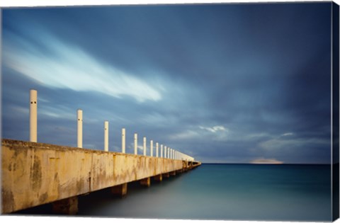 Framed Muelle Playa 1 Color Print