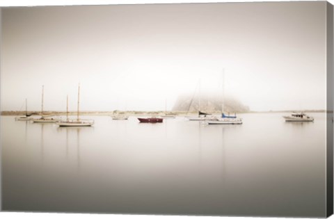 Framed Nine Boats &amp; Rock Print