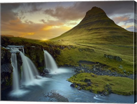 Framed 3 Waterfalls Print