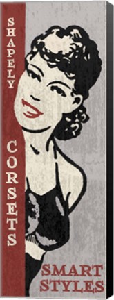 Framed Shapely Corsets Print