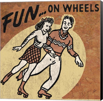 Framed Fun On Wheels Print