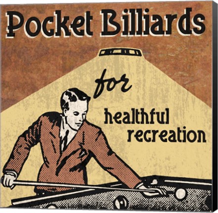 Framed Pocket Billiards Print