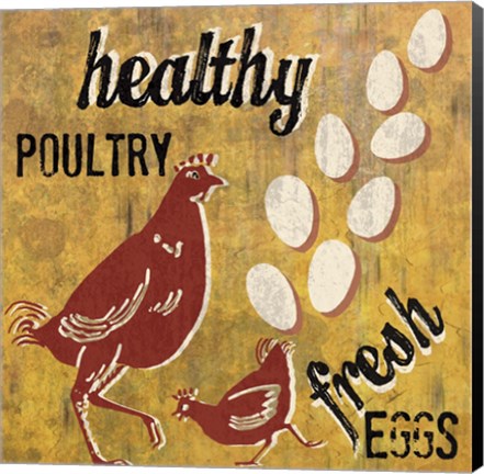 Framed Healthy Poultry Print