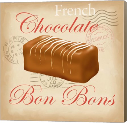 Framed French Chocolate Bonbons Print