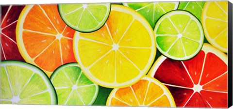 Framed Fruit Slices Print