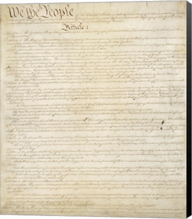Framed Constitution of the United States I Print