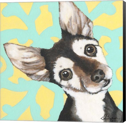 Framed Dlynn&#39;s Dogs - Jules Vern Print