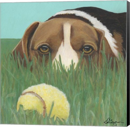 Framed Dlynn&#39;s Dogs - Sunny Print