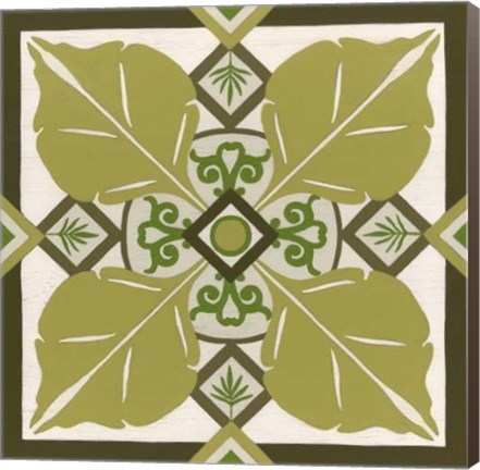 Framed Non-Embellished Palm Motif III Print