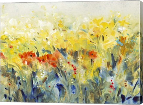 Framed Flowers Sway II Print
