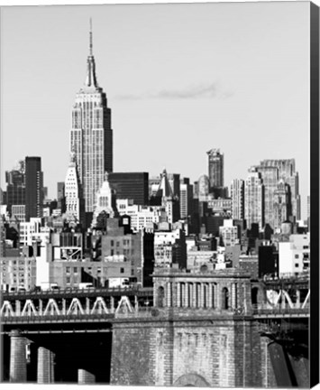 Framed NYC Skyline II Print