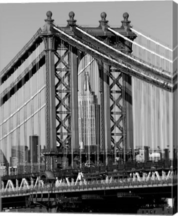 Framed Bridges of NYC I Print