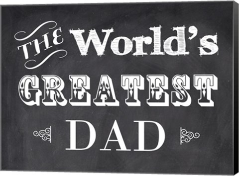 Framed World&#39;s Greatest Dad Print