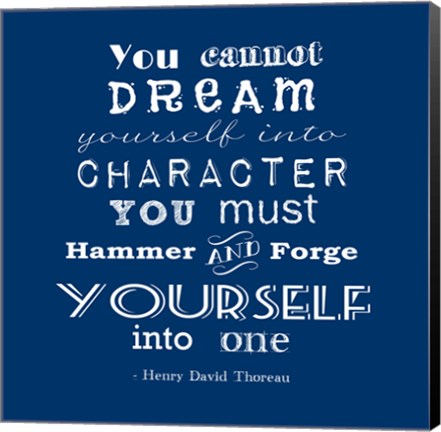 Framed Character quote Print