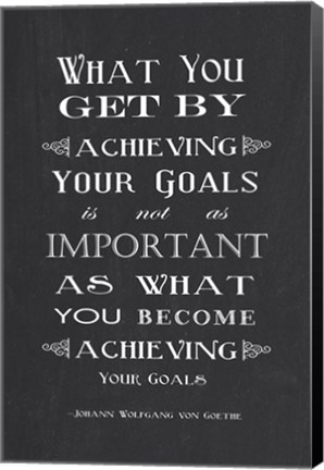 Framed Achieving Your Goals Print