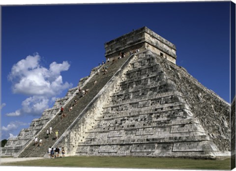 Framed El Castillo Pyramid Print