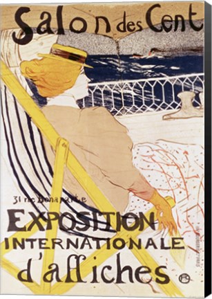 Framed Poster advertising the &#39;Exposition Internationale d&#39;Affiches&#39;, Paris, c.1896 Print