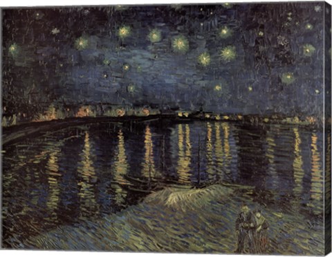 Framed Starry Night over the Rhone, c.1888 Print