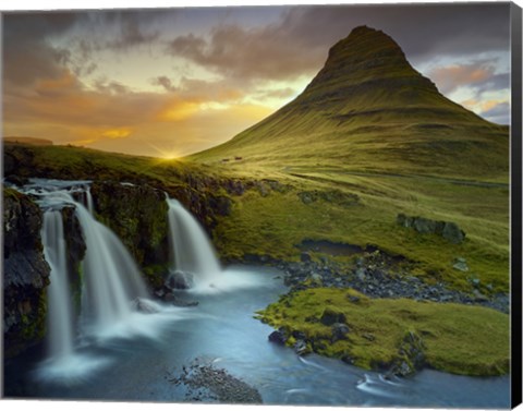Framed 3 Waterfalls Print