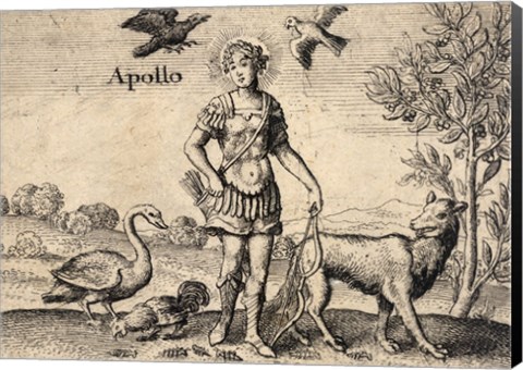 Framed Greek God Apollo Print