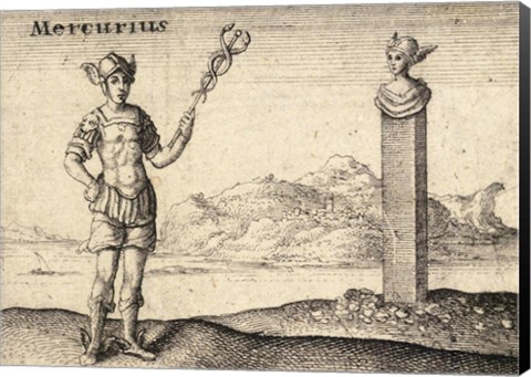 Framed Greek God Mercury Print