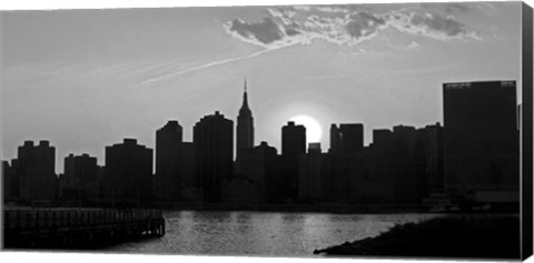 Framed Panorama of NYC I Print