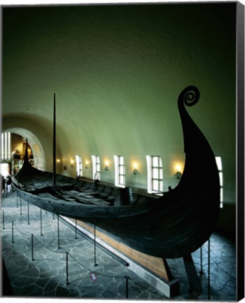 Framed Oseberg Ship Viking Ship Museum Oslo Norway Print