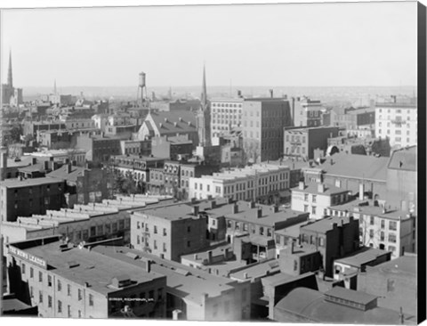 Framed Richmond, Va. black &amp; white photo Print