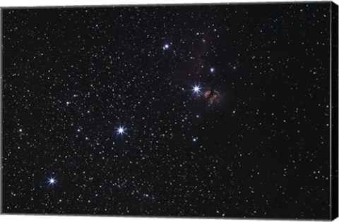 Framed Orion&#39;s Belt, Horsehead Nebula and Flame Nebula Print