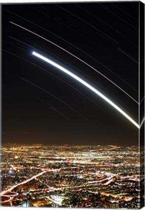 Framed Moon and Jupiter conjunction above Tehran, Iran Print