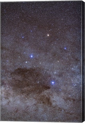 Framed Southern Cross and Coalsack Nebula in Crux Print