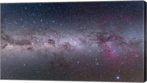 Framed Mosaic of the southern Milky Way from Vela to Centaurus Print