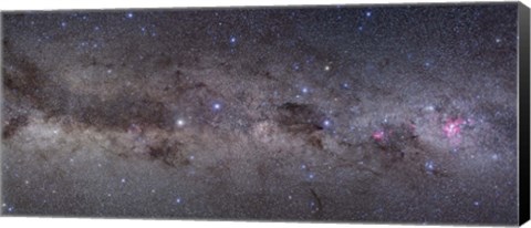 Framed Widefield view of the southern constellations of Centaurus and Crux Print