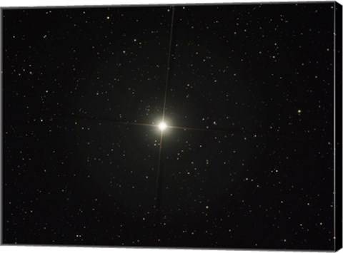 Framed Pollux is an orange giant star in the constellation of Gemini Print
