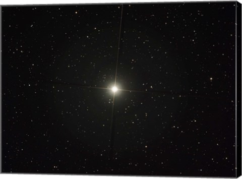 Framed Pollux is an orange giant star in the constellation of Gemini Print