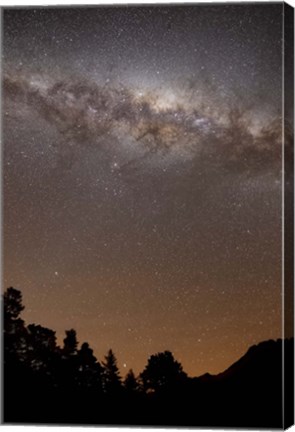 Framed center of the Milky Way above the Sierras, Argentina Print