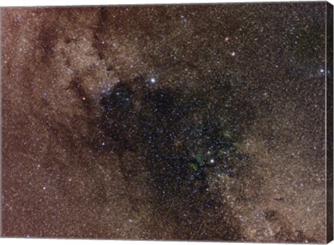 Framed Widefield view of star flux in Cygnus Print