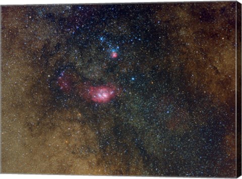 Framed Widefield view of nebulae in Sagittarius Print