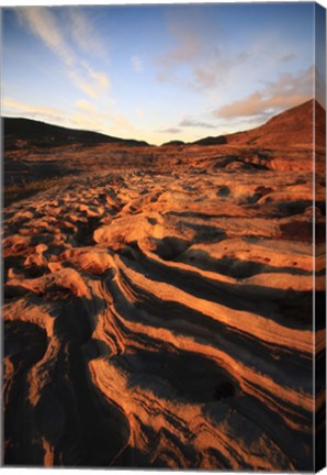 Framed Rock formations in Nordland County, Norway Print