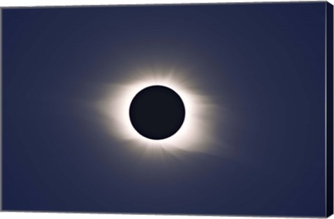 Framed Total eclipse of Sun Print