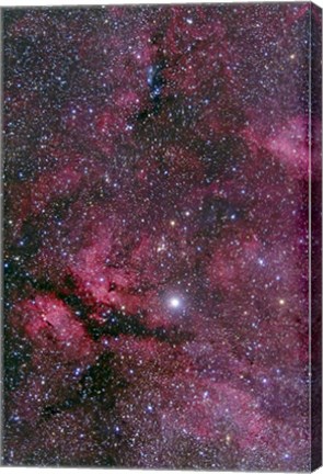 Framed Sadr region of Cygnus around Gamma Cygni Print