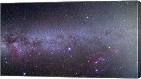 Framed Mosaic of the southern Milky Way from Orion to Vela Print