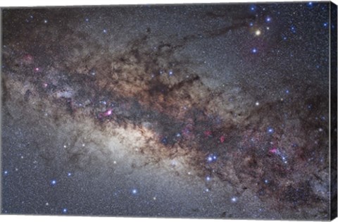 Framed center of the Milky Way through Sagittarius and Scorpius Print